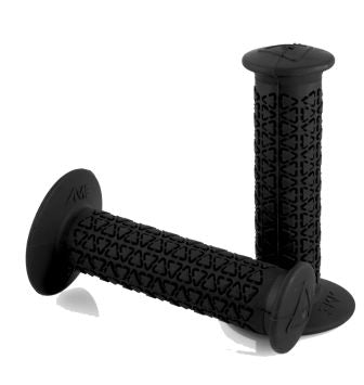 A'ME ROUND GRIPS in Black for most BMX sold by Flite