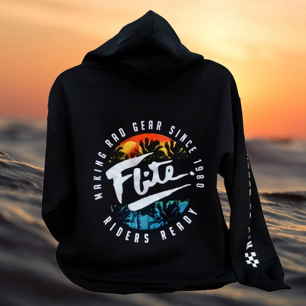riders ready pullover hoodie waves bkgrd