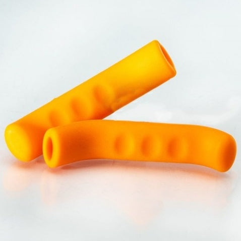 Sticky Fingers 2.0 Brake Lever Cover orange silicone sold by FliteBMX