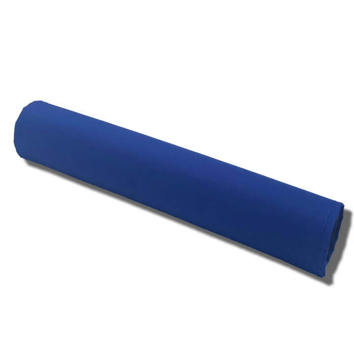 Textured nylon solid blue frame pad by FliteBMX available in multiple top tube diameters