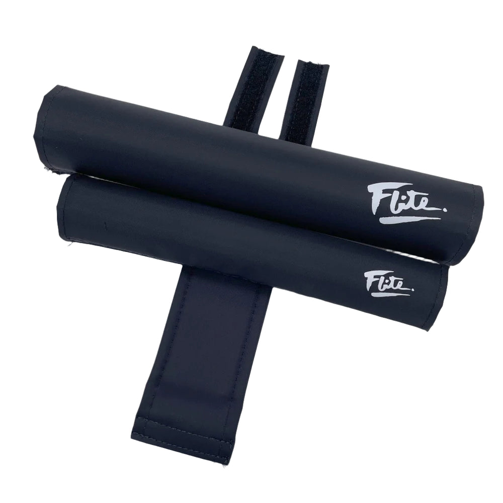 80's logo Flite BMX pad set extra wide for cruiser handlebars Frame bar stem pad made in the USA