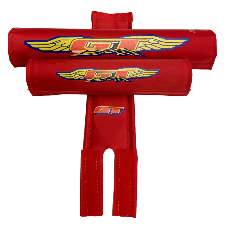 red 1990's GT BMX pad set