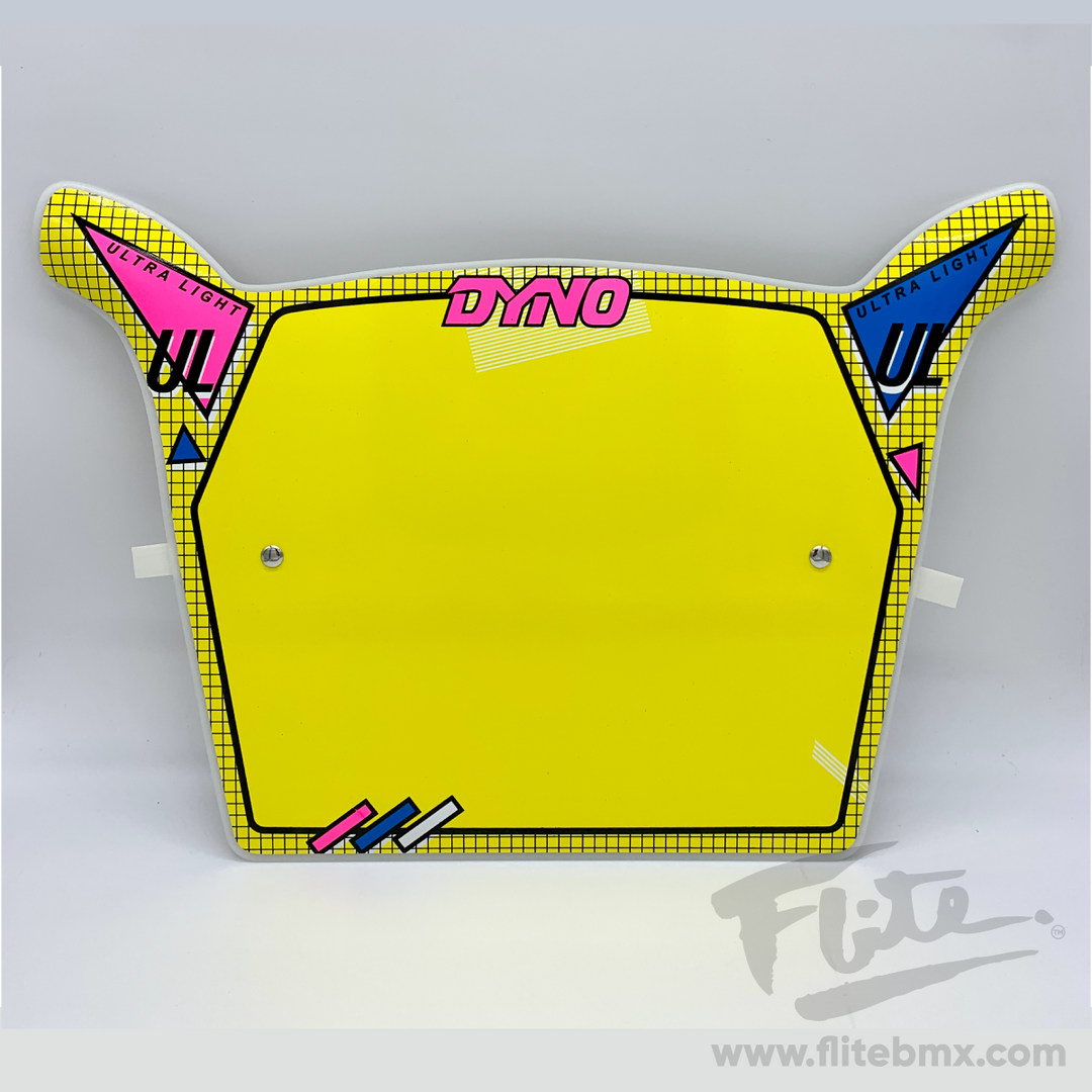 Yellow Dyno numberplate, Dyno UL BMX 