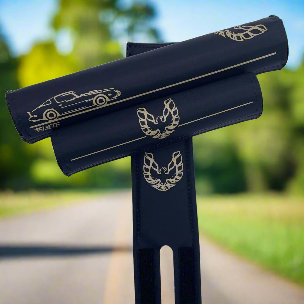 Bandit BMX padset pad set by Flite made in the USA smooth nylon gold black frame bar stem