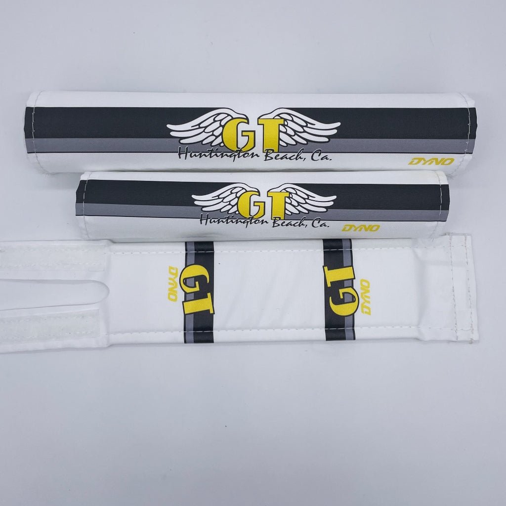 GT '86 - '88 Huntington Beach Pad Sets by Flite 3 piece set frame pad bar pad stem pad no grommet black grey yellow