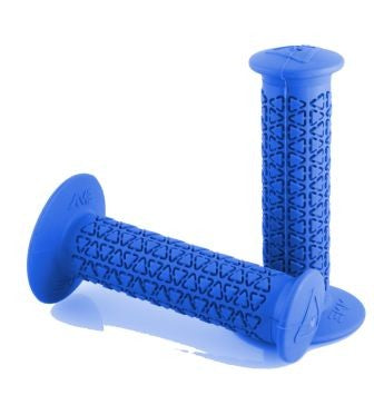 A'ME ROUND GRIPS in Blue for BMX sold by Flite