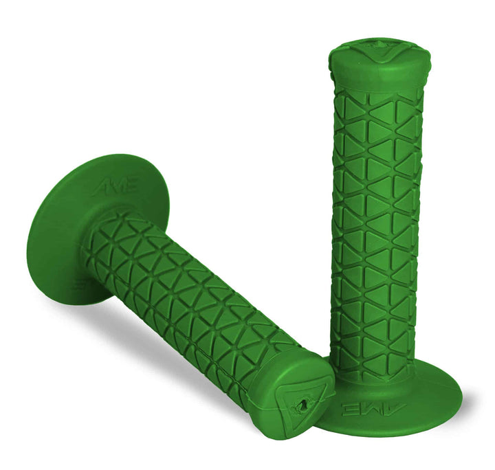 bright green lime AME Tri Grips for BMX bike