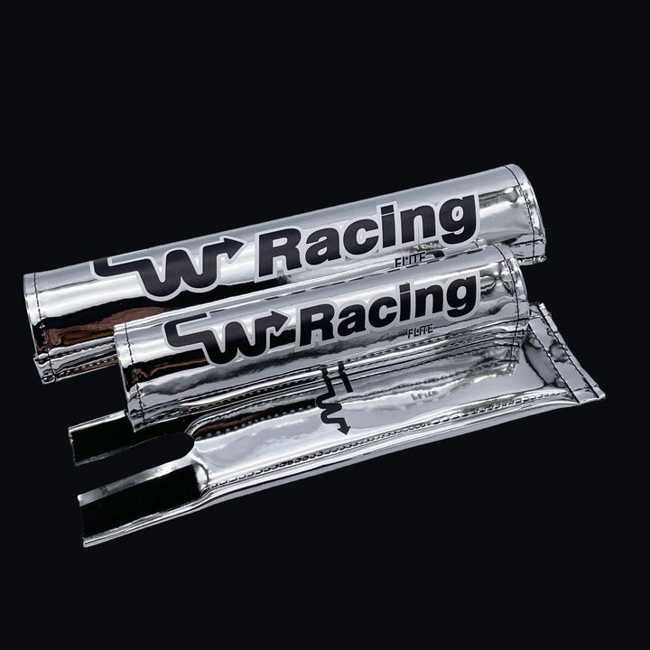 Polished mirror chrome special edition CW Racing BMX Pad set