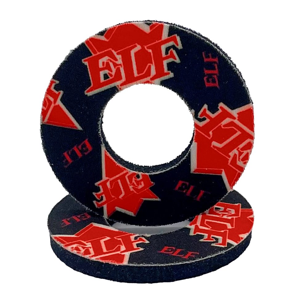 ELF bmx racing neoprene donuts black red white