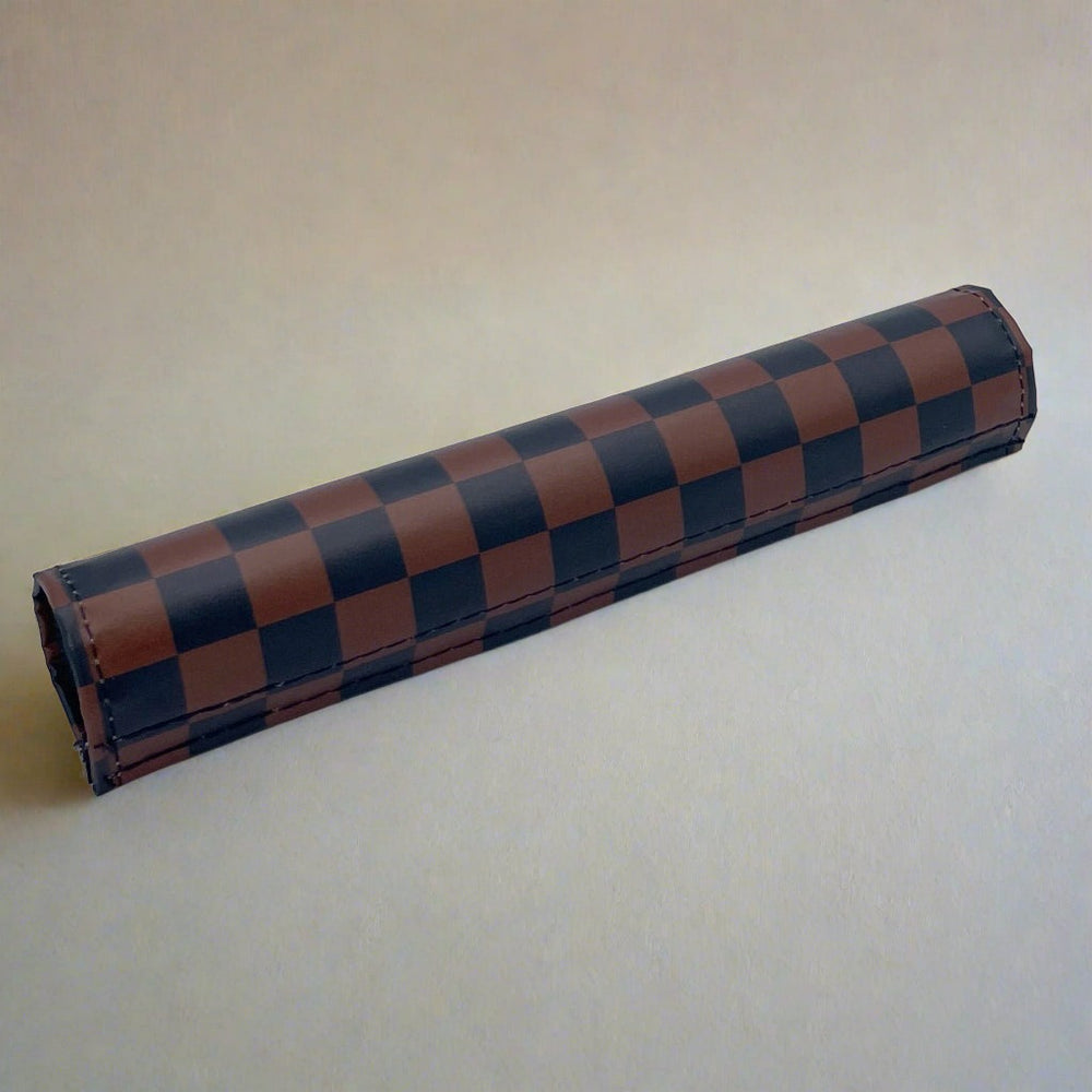 black brown checker BMX  bar pad wide bar