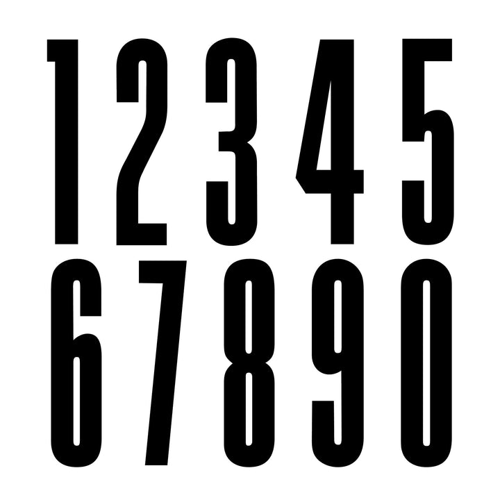 5" Number Decals