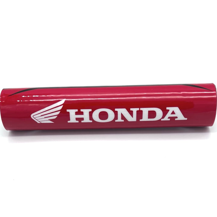 7.5 inch bar pad red with honda in white.