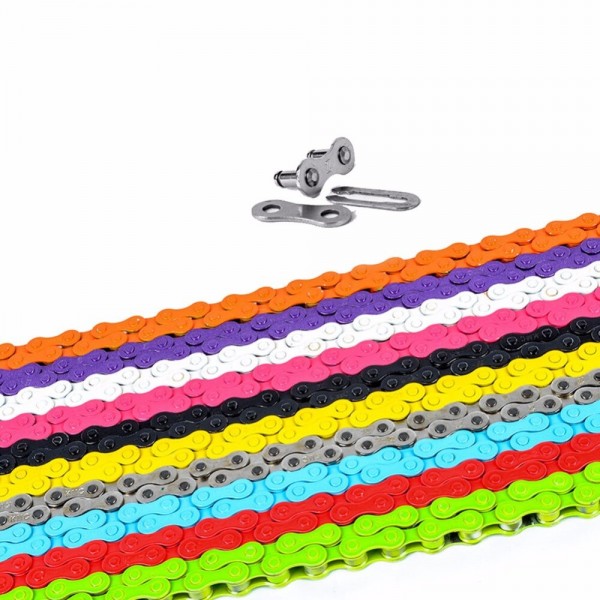 KMC S1 1/2x1/8" 112L SINGLE SPEED CHAIN available in multiple colors sold by Flite BMX