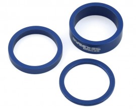 blue mcs bmx bike head spacer kit