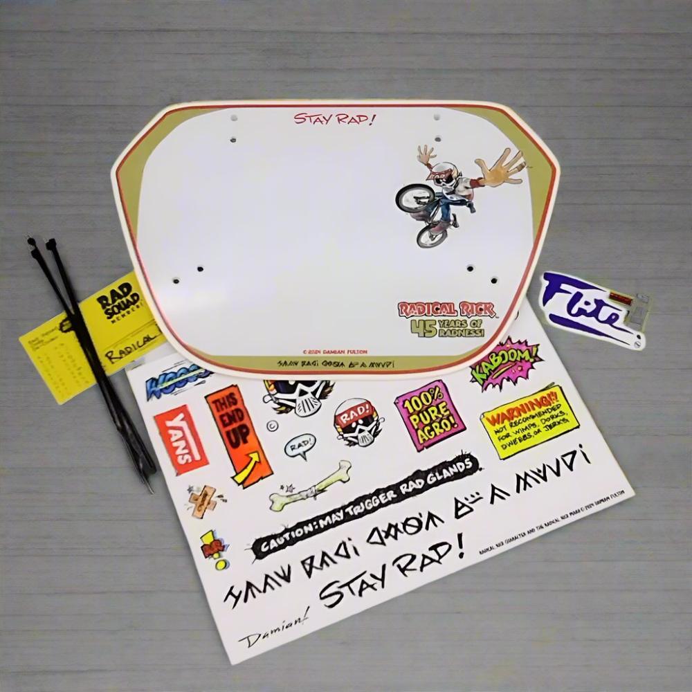 45 Years Radical Rick Rider Number Plate – Flite BMX