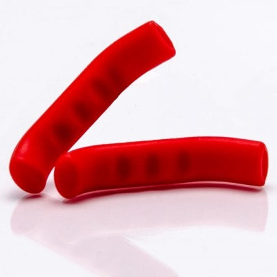 Sticky Fingers 2.0 Brake Lever Cover in Red Silicone cut length to customize sold by Flite BMX