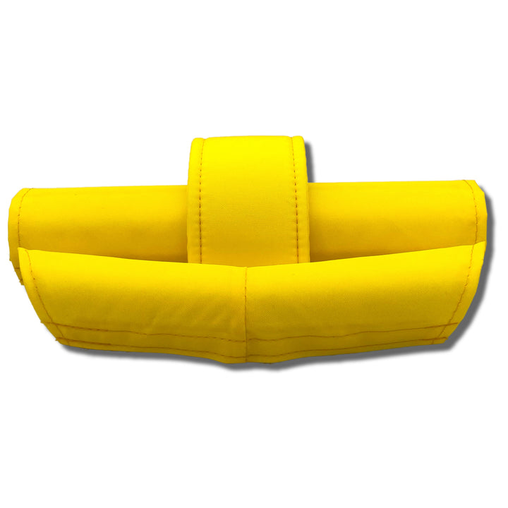 Textured Nylon Solid Yellow V-bar 3 piece BMX padset made by Flite frame bar stem pads