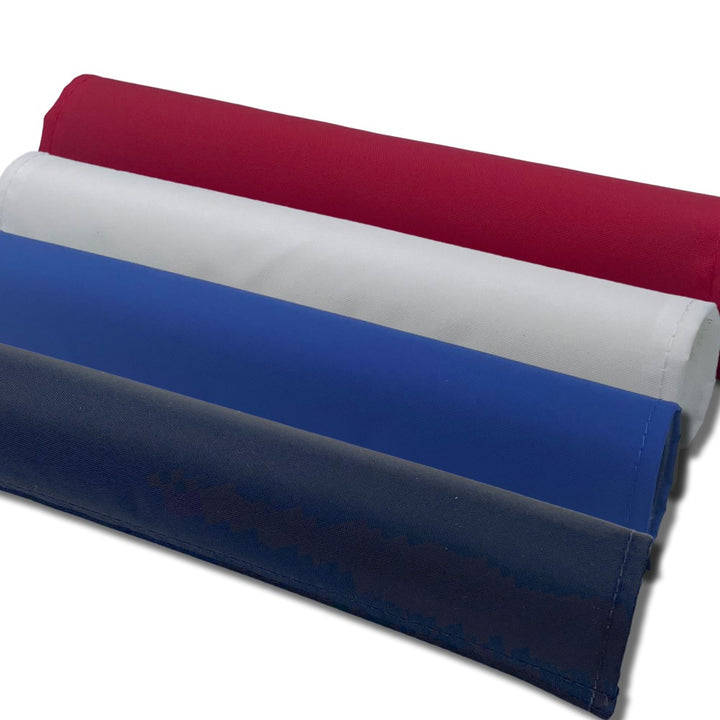 Textured nylon solid frame pads multiple colors available red blue black white