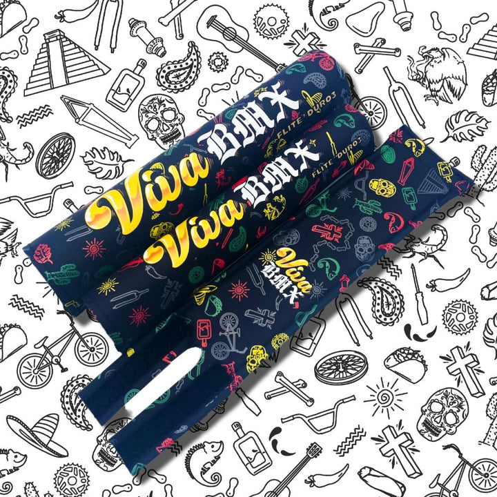 Viva BMX extra wide pad set on background