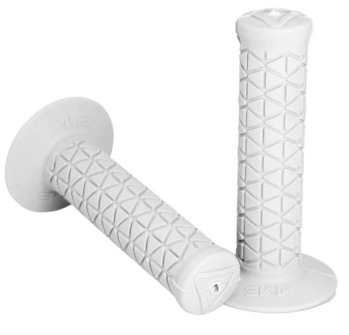 White AME old school BMX tri grips 