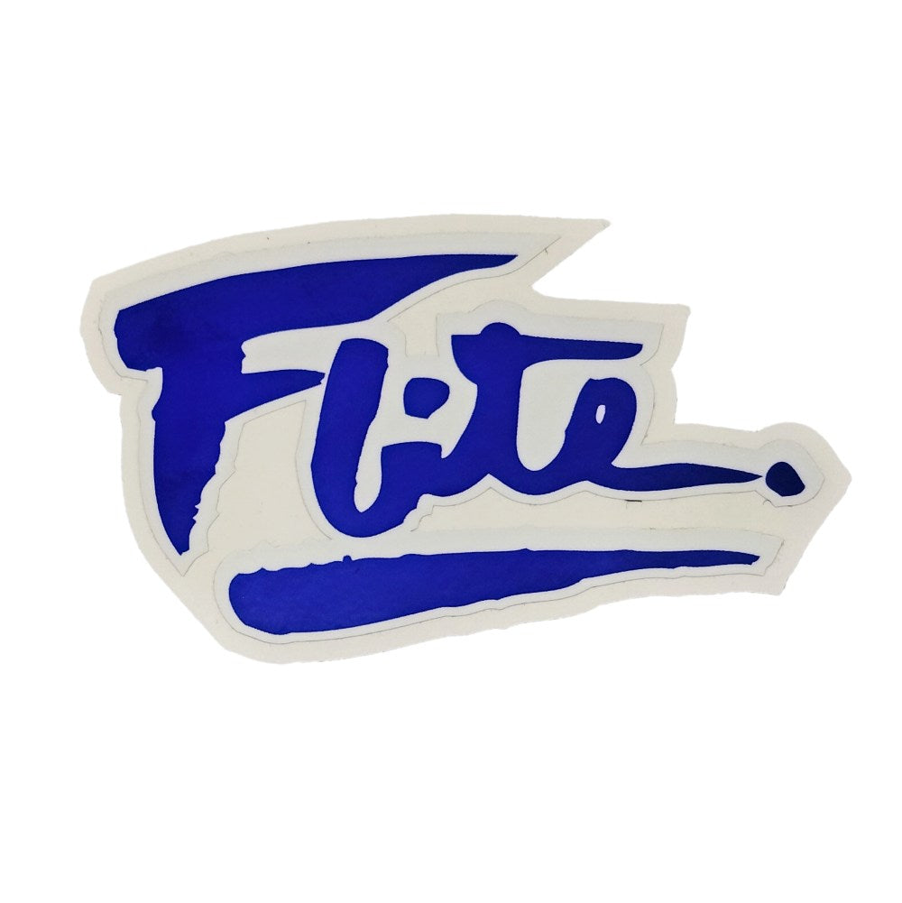 royal blue flite 80's logo sticker