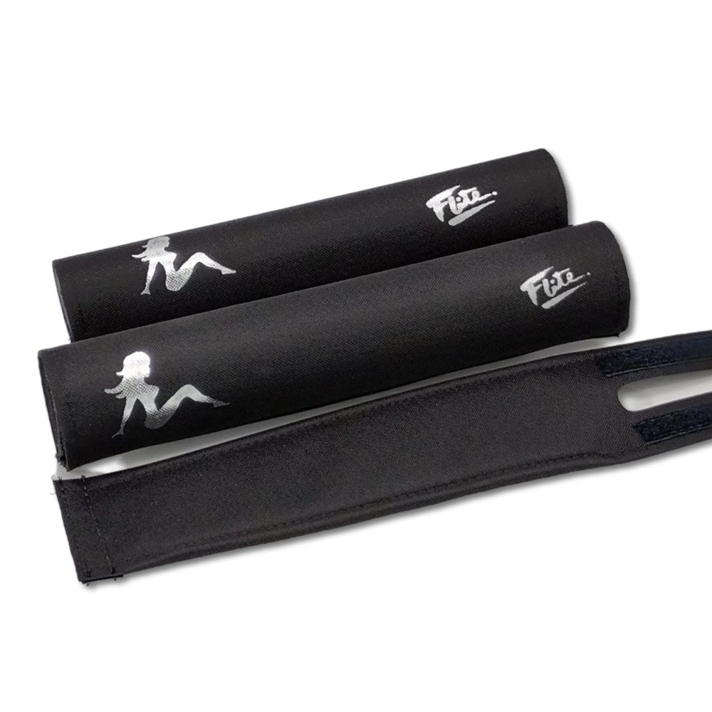 Extra Wide Bar Pad Silver embossed  BMX pad set for SE Bikes