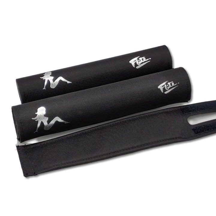 Extra Wide Bar Pad Silver embossed  BMX pad set for SE Bikes
