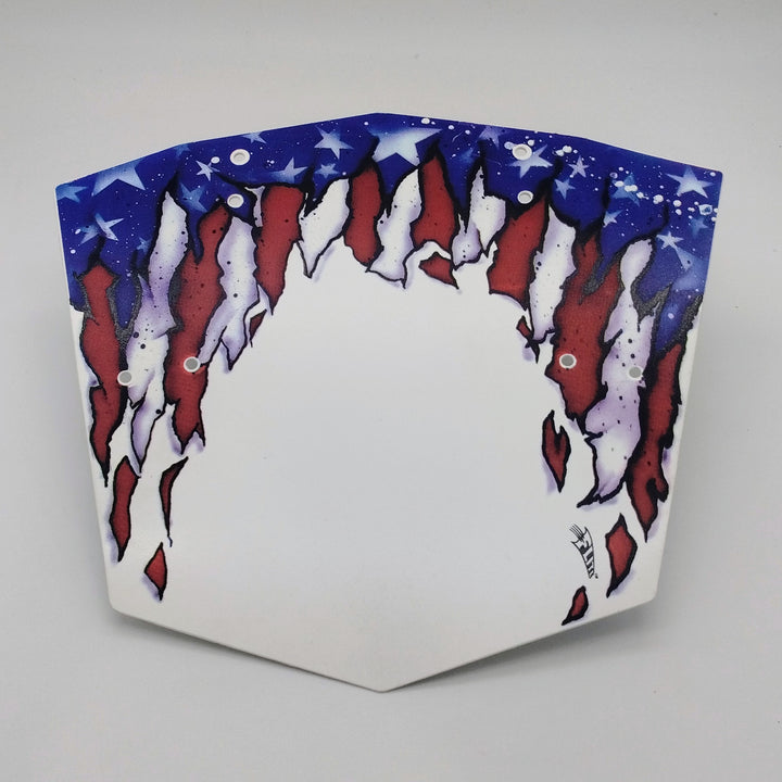 NOS Shredded Flag Numberplate