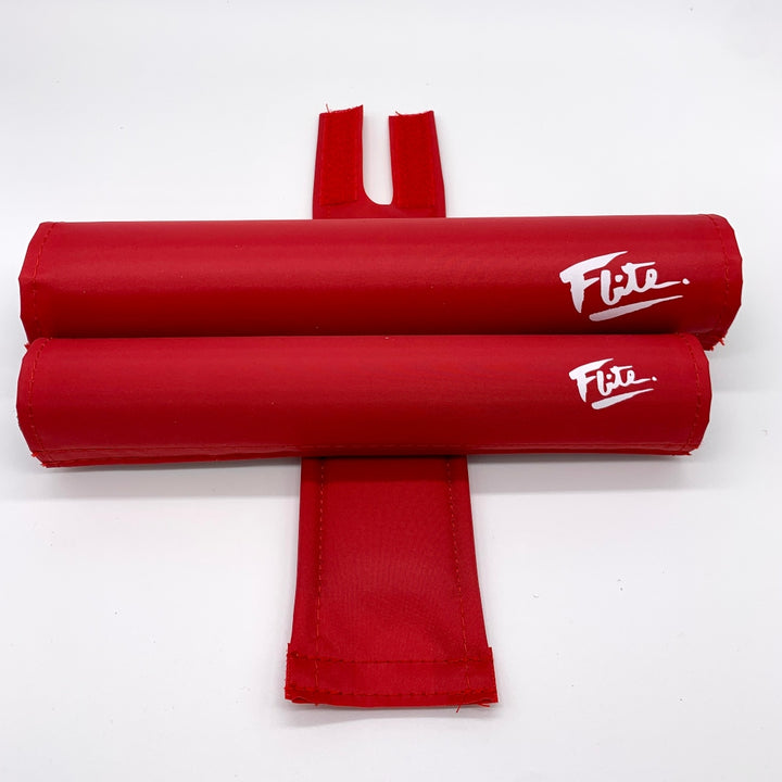 80's logo Flite BMX pad set extra wide for cruiser handlebars Frame bar stem pad made in the USA