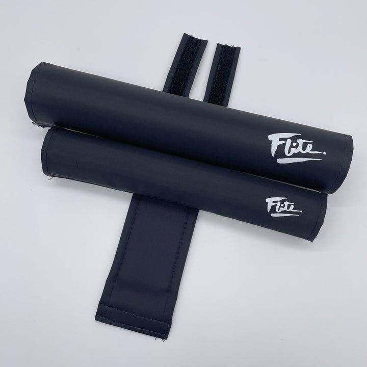 80's logo Flite BMX pad set extra wide for cruiser handlebars Frame bar stem pad made in the USA