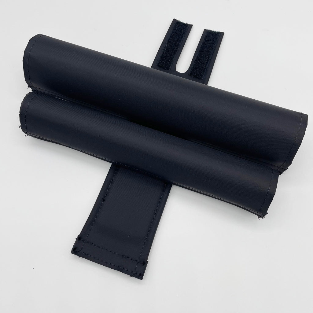 Pad Set Blank Black 3 piece BMX Pad Set - Extra Wide Bar Pad – Flite BMX