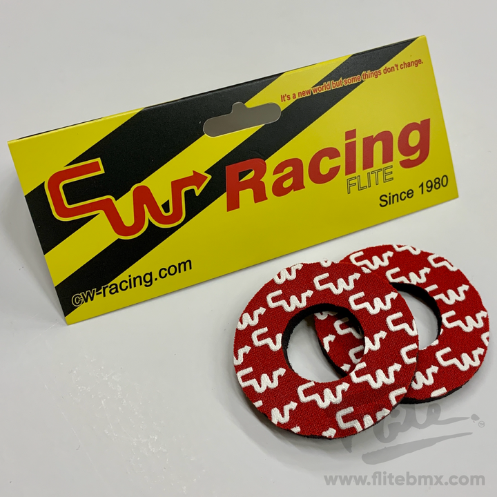 CW Racing Donuts Red White BMX by Flite sold in a pair neoprene