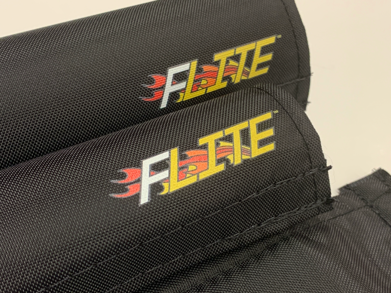 Flite Flame Logo bmx padset
