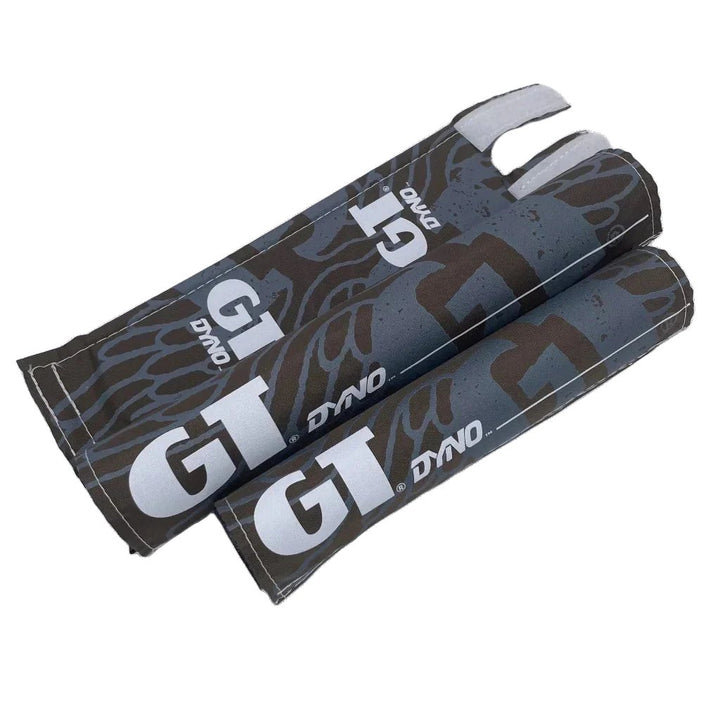 GT Dyno 1989-1991 BMX Pad Sets by Flite Blue white 3 piece set frame pad bar pad stem pad brown black 