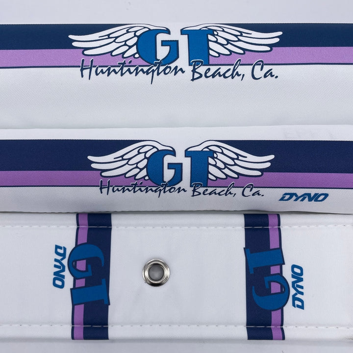 GT '86 - '88 Huntington Beach Pad Sets by Flite 3 piece set frame pad bar pad stem pad with grommet in stem for brake cable purple lavender