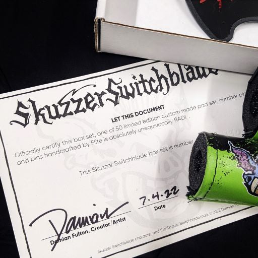 Radical Rick Skuzzer Switchblade certificate of authenticiy