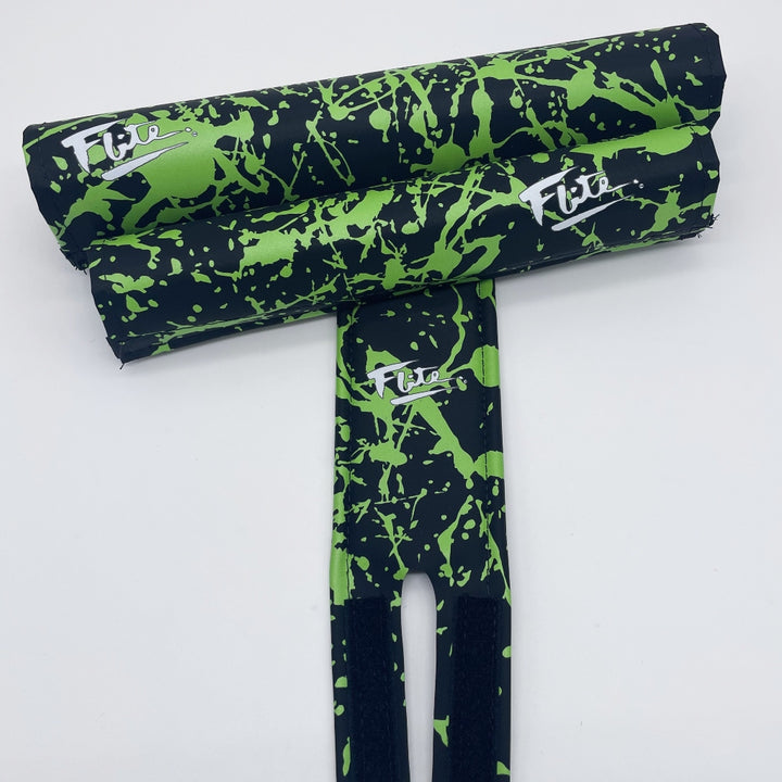 Splatter Paint BMX Pad set by Flite for extra wide handlebars cruisers Flite BMX