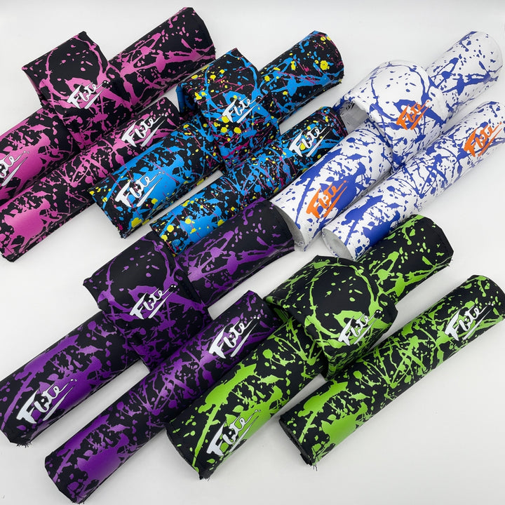 bmx paint splatter pad sets 5 color combos