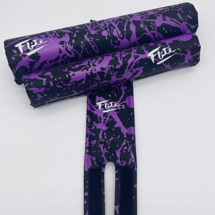 Splatter Paint BMX Pad set by Flite for extra wide handlebars cruisers Flite BMX