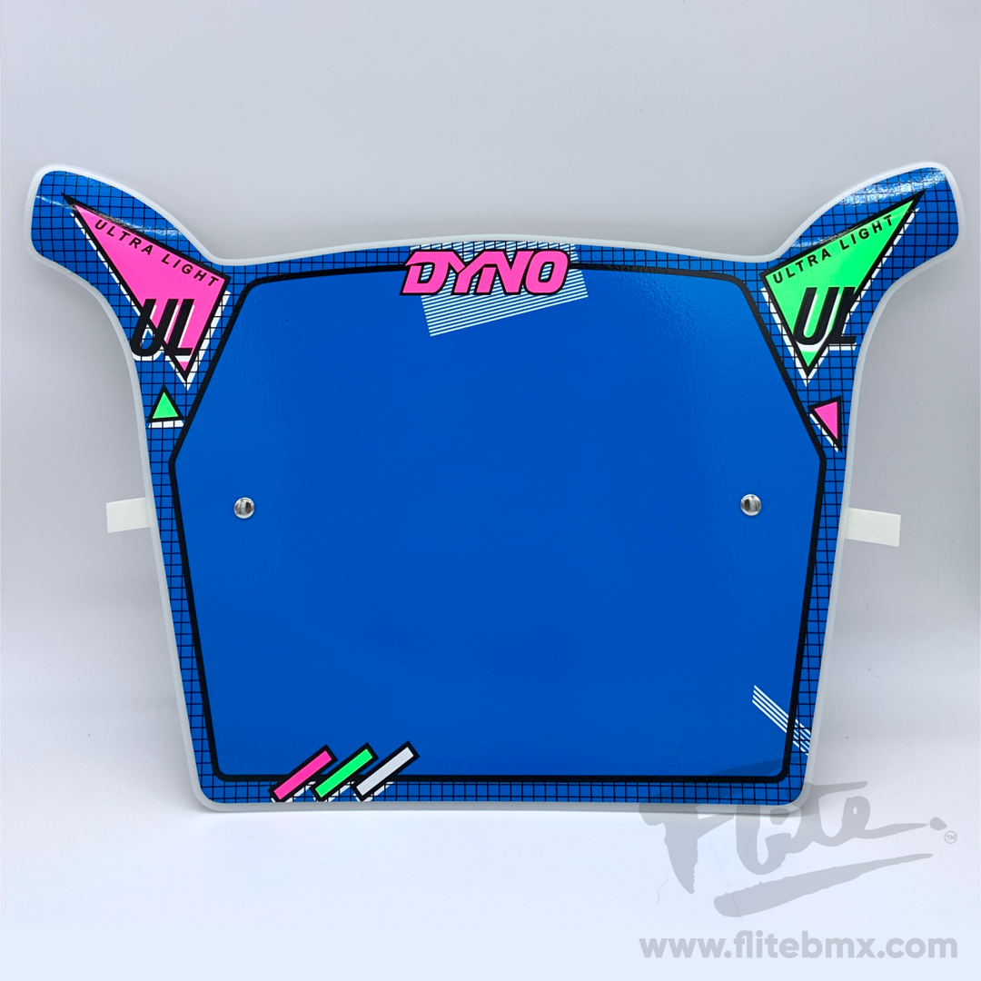 Blue Dyno BMX Numberplate, Dyno UL, Dyno compe, GT BMX