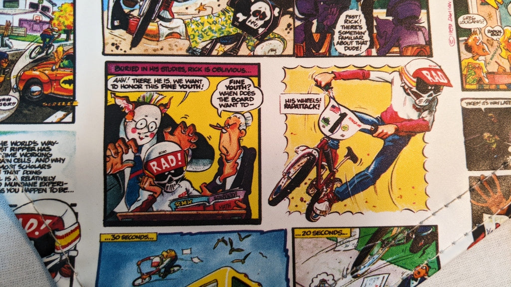 Radical Rick Comic strip, Comics, Damian Fulton, Flite BMX Pad set, cartoon 