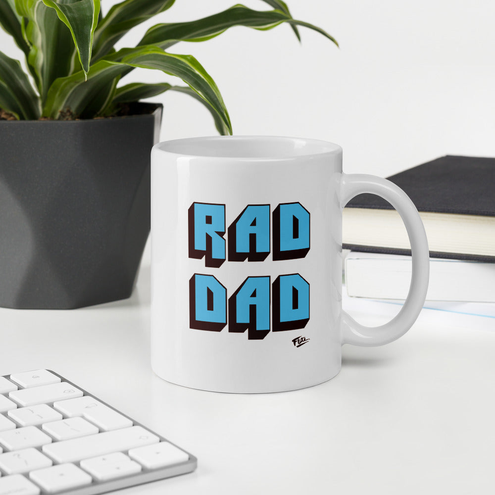 Rad Dad Coffee Mug Light Blue
